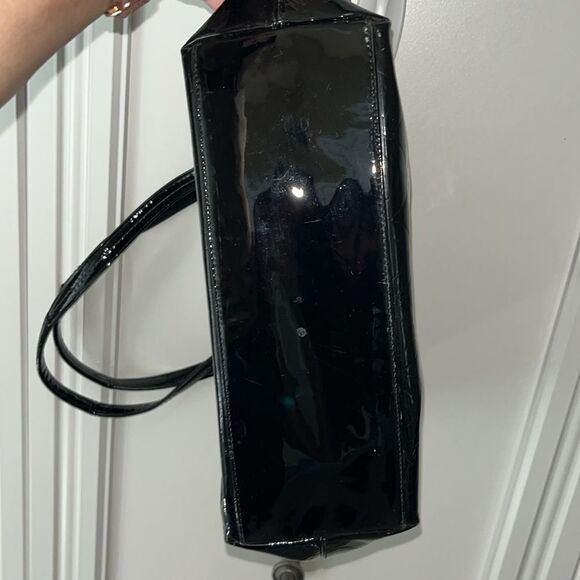 Coach Signature Patent Leather Shoulder Bag - Picture 8 of 11